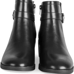 Bottines NOIR Femme Motif Uni Fermeture éclair