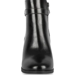 Bottines NOIR Femme Motif Uni Fermeture éclair