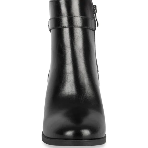 Bottines NOIR Femme Motif Uni Fermeture éclair