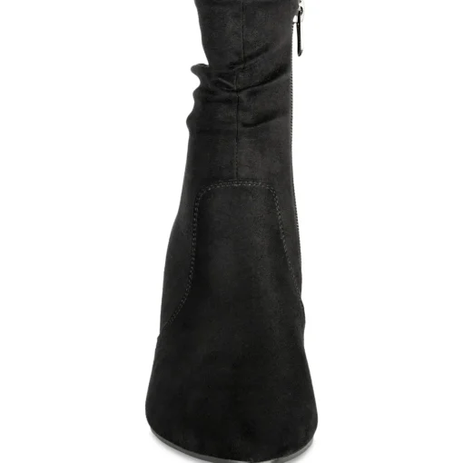 Bottines NOIR Femme Motif Uni Fermeture éclair