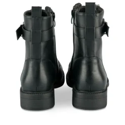 Bottines NOIR Femme Motif Uni Lacets