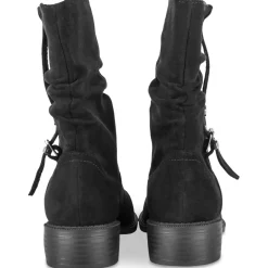 Bottines NOIR Femme Motif Uni A Enfiler