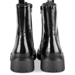 Bottines NOIR Femme Motif Vernis Fermeture éclair