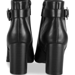 Bottines NOIR Femme Motif Uni Fermeture éclair