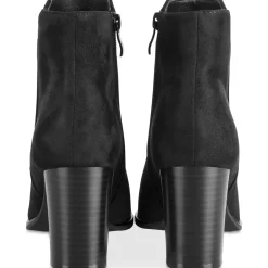 Bottines NOIR Femme Motif Uni Fermeture éclair