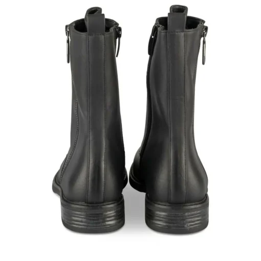 Bottines NOIR Femme Motif Uni Fermeture éclair