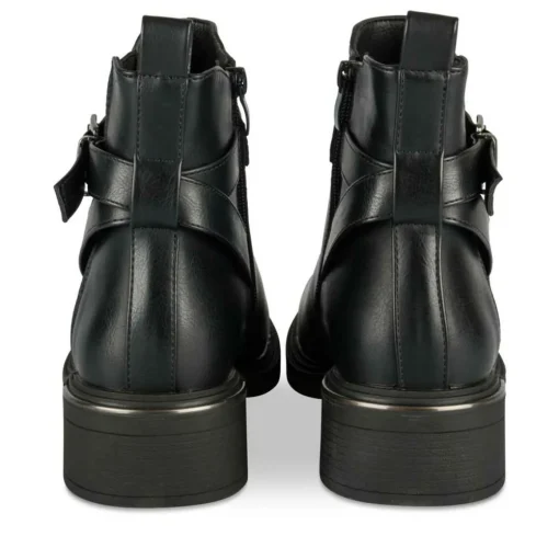 Bottines NOIR Femme Motif Uni Fermeture éclair