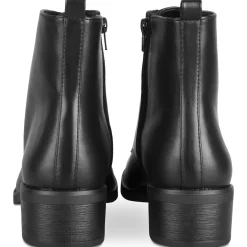 Bottines NOIR Femme Motif Uni Fermeture éclair