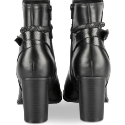 Bottines NOIR Femme Motif Uni Fermeture éclair