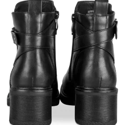Bottines NOIR Femme Motif Uni Fermeture éclair