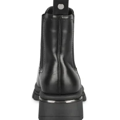 Bottines NOIR Femme Motif Uni A Enfiler