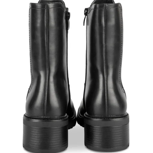 Bottines NOIR Femme Motif Uni Fermeture éclair