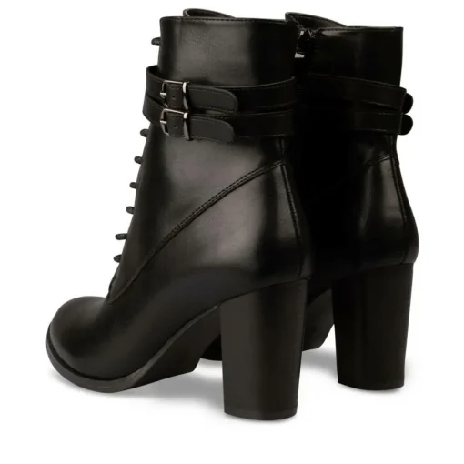 Bottines NOIR Femme Motif Uni Fermeture éclair