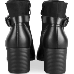 Bottines NOIR Femme Motif Uni Fermeture éclair