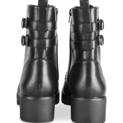 Bottines NOIR Femme Motif Uni Fermeture éclair