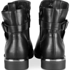Bottines NOIR Femme Motif Uni Fermeture éclair