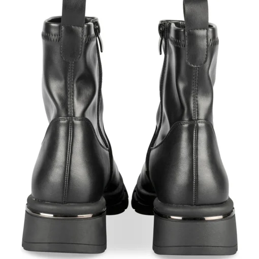 Bottines NOIR Femme Motif Uni Fermeture éclair