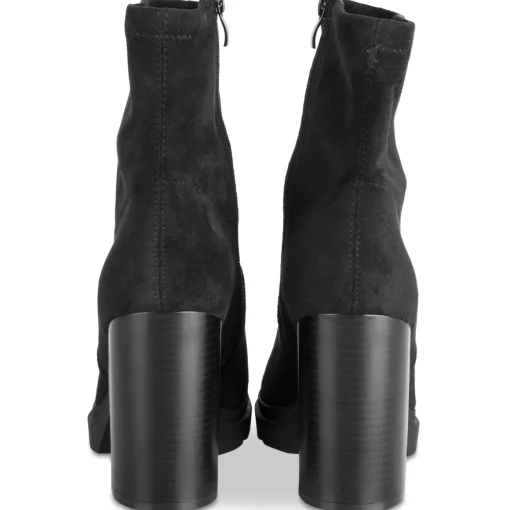 Bottines NOIR Femme Motif Uni Fermeture éclair