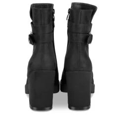Bottines NOIR Femme Motif Uni Fermeture éclair