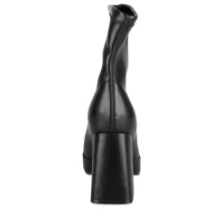 Bottines NOIR Femme Motif Uni A Enfiler