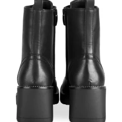 Bottines NOIR Femme Motif Uni Fermeture éclair