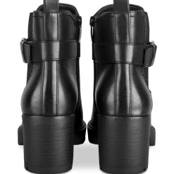 Bottines NOIR Femme Motif Uni Fermeture éclair