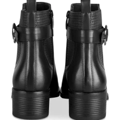 Bottines NOIR Femme Motif Uni Fermeture éclair