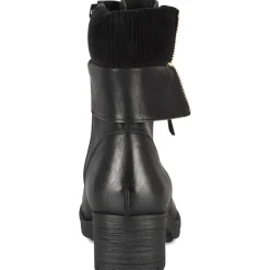 Bottines NOIR Femme Motif Uni A Enfiler