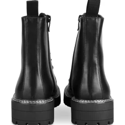 Bottines NOIR Femme Motif Uni Fermeture éclair