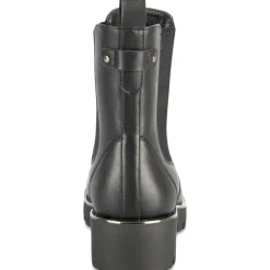Bottines NOIR Femme Motif Uni A Enfiler