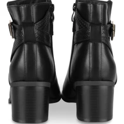 Bottines NOIR Femme Motif Uni Fermeture éclair