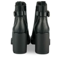 Bottines NOIR Femme Motif Uni Fermeture éclair