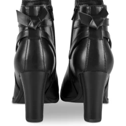 Bottines NOIR Femme Motif Uni Fermeture éclair
