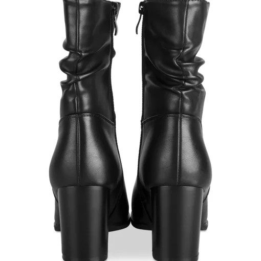 Bottines NOIR Femme Motif Uni Fermeture éclair