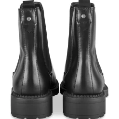Bottines NOIR Femme Motif Uni Elastique