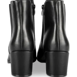 Bottines NOIR Femme Motif Uni Fermeture éclair