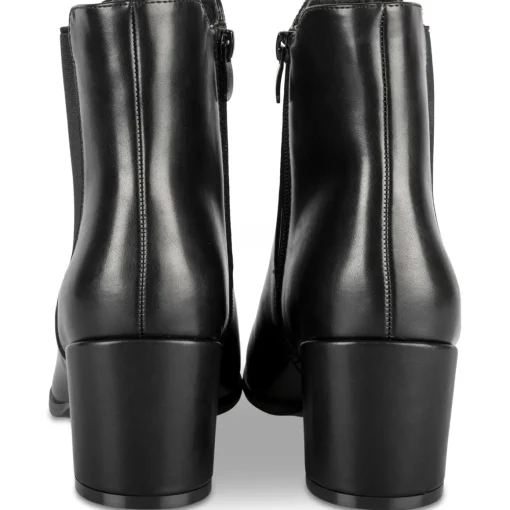 Bottines NOIR Femme Motif Uni Fermeture éclair