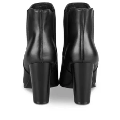 Bottines NOIR Femme Motif Uni Elastique