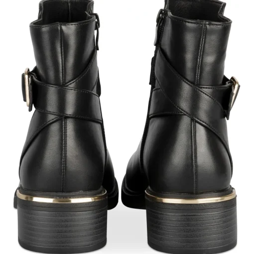Bottines NOIR Femme Motif Uni Fermeture éclair