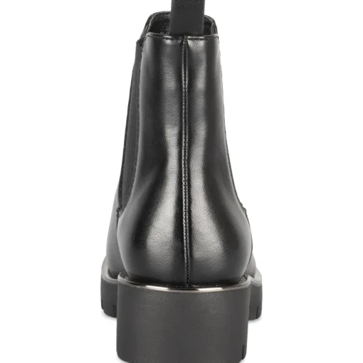 Bottines NOIR Femme Motif Paillettes A Enfiler