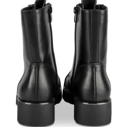 Bottines NOIR Femme Motif Uni Lacets