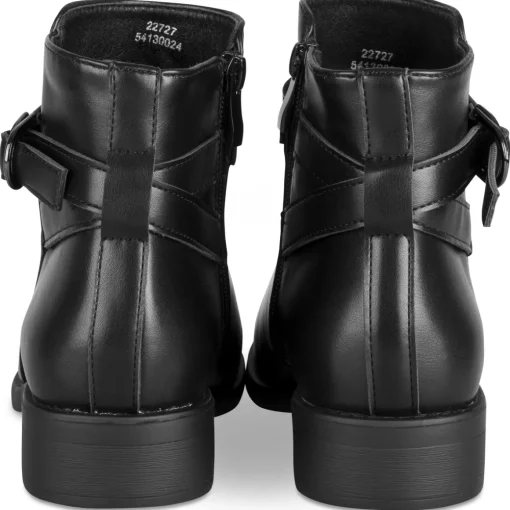 Bottines NOIR Femme Motif Uni Fermeture éclair