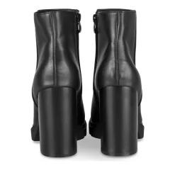 Bottines NOIR Femme Motif Uni Fermeture éclair