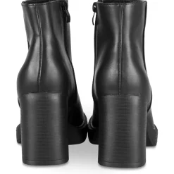 Bottines NOIR Femme Motif Uni Fermeture éclair