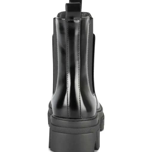 Bottines NOIR Femme Motif Uni A Enfiler
