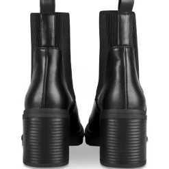 Bottines NOIR Femme Motif Uni A Enfiler