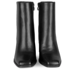 Bottines NOIR Femme Motif Uni Fermeture éclair