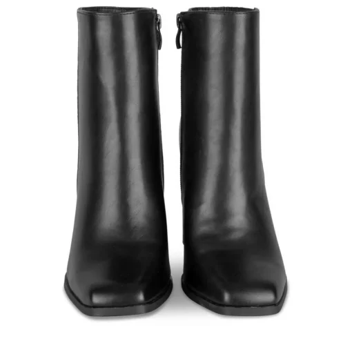 Bottines NOIR Femme Motif Uni Fermeture éclair
