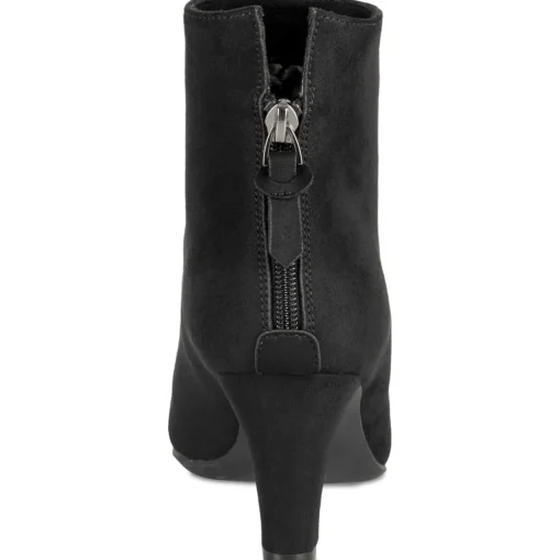 Bottines NOIR Femme Motif Uni Fermeture éclair