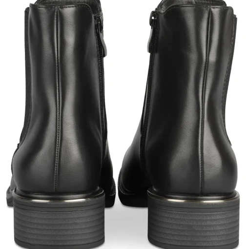 Bottines NOIR Femme Motif Uni A Enfiler
